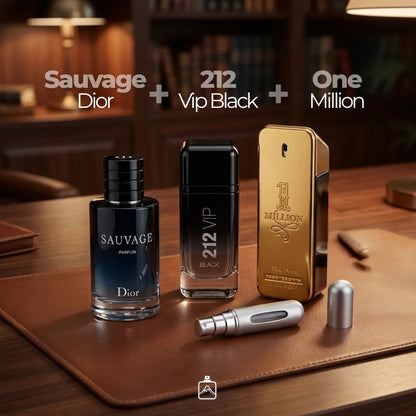 Pack x3: Sauvage + 212 VIP Black + One Million