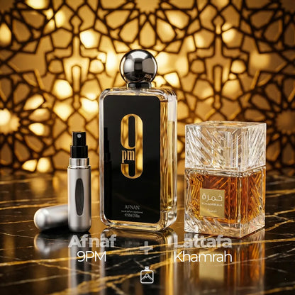 Pack x2: Afnan 9PM + Khamrah (Caja)
