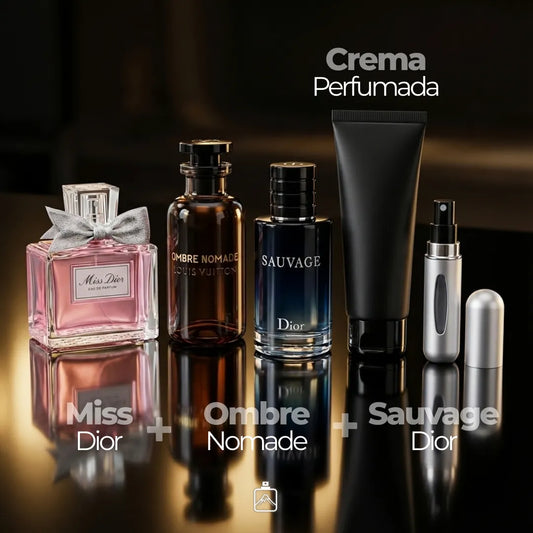 Pack x3 + Crema: Miss Dior + Ombre Nomade + Sauvage