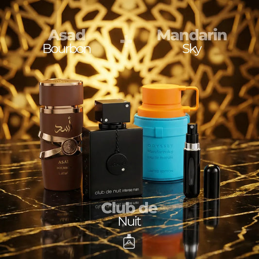Pack x3: Club de Nuit + Asad + Mandarine Sky