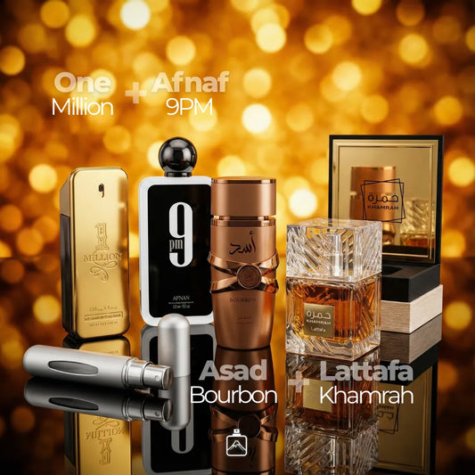 Pack x4: Afnan 9PM + One Million + Asad + Khamrah