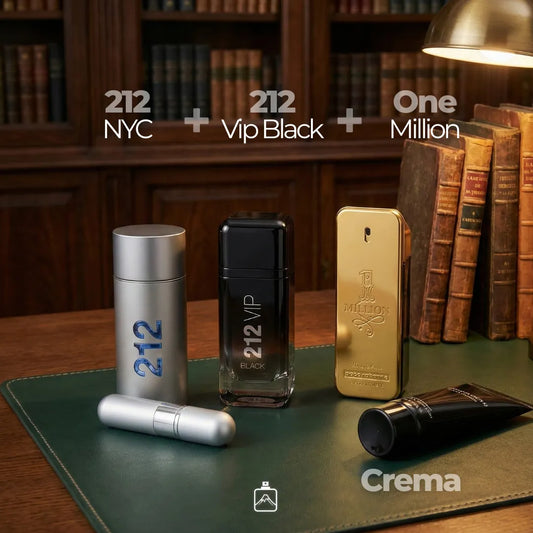 Pack Completo: 212 NYC + 212 VIP Black + One Million + Crema