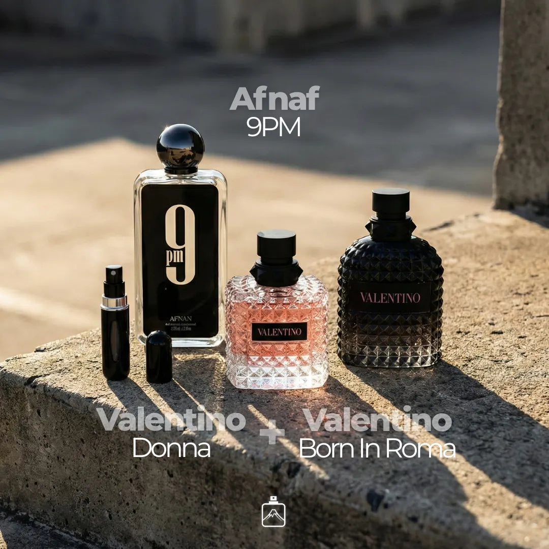 Pack x3: Afnan 9PM + Valentino Pareja (Ella y Él)