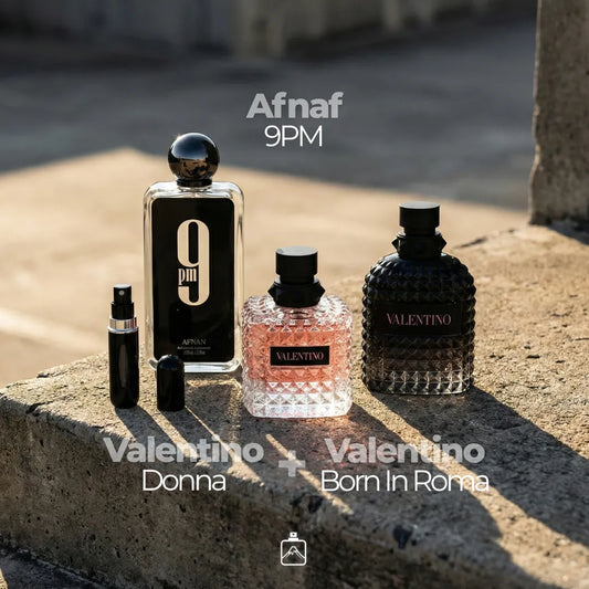 Pack x3: Afnan 9PM + Valentino Pareja (Ella y Él)
